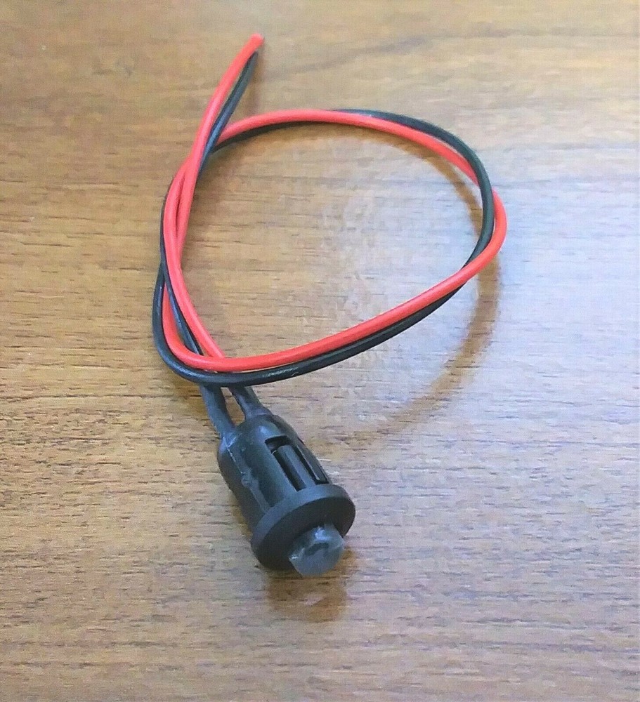 BBT 12 volt DC Bright Blue LED 3/8" Snap-In Indicator Light.