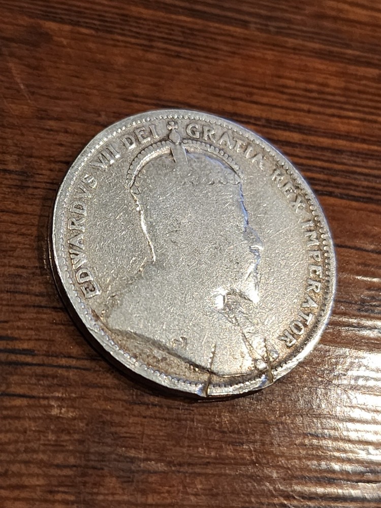 1909 Canada 25 Cents Silver Coin