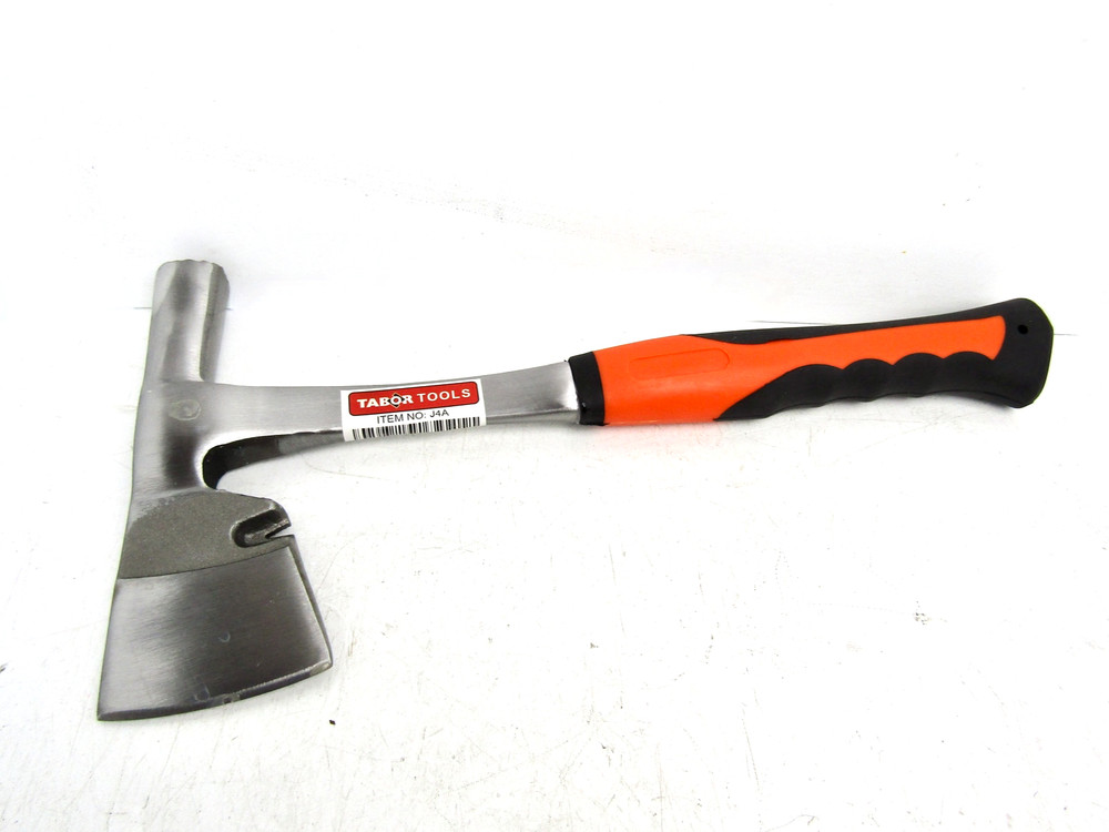 TABOR TOOLS Chopping Axe, Hand Camp Hatchet, 12" Handle, Orange
