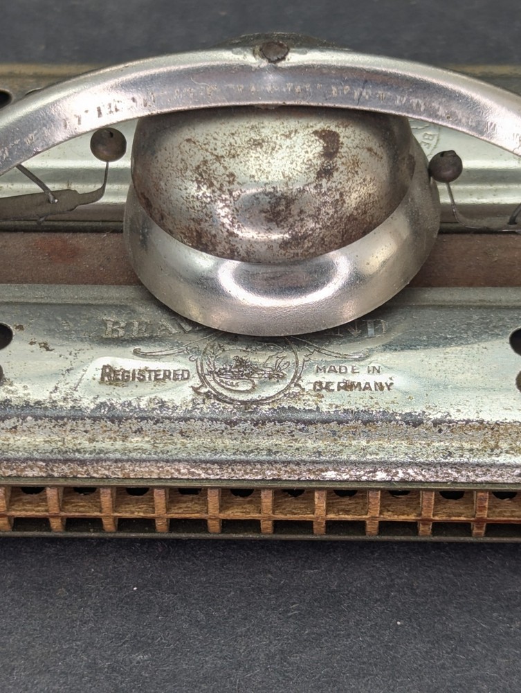 Beaver University Chimes Double Bell Harmonica Antique c.1920's