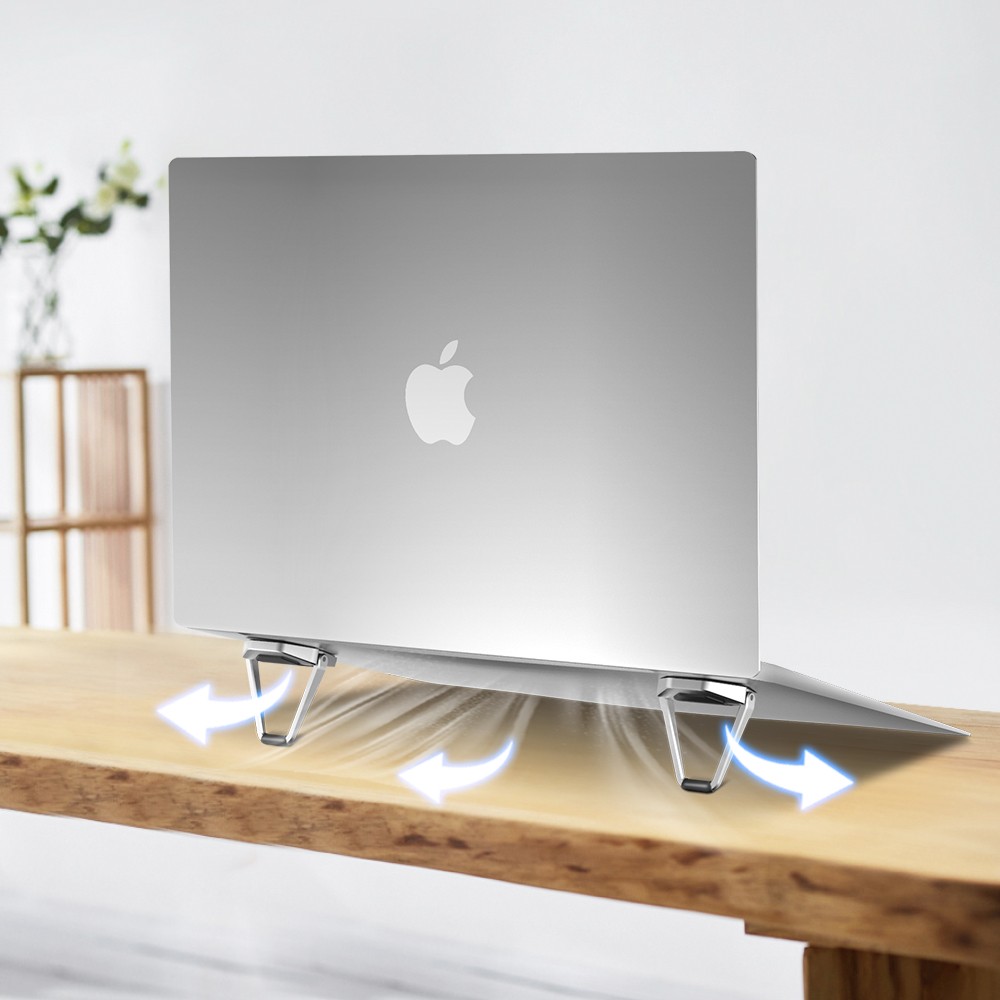 Aluminum Foldable Shield Desktop Stand Mount Holder Bracket for Laptop MacBook