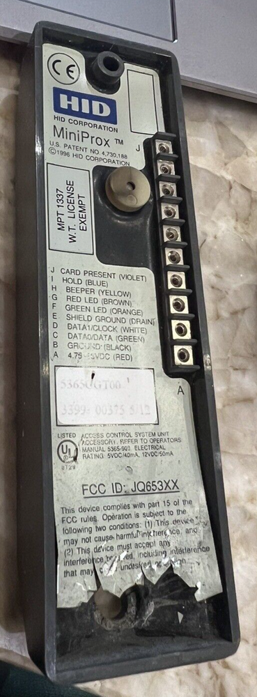 Elite Entry Phone Proximity Reader HID Miniprox, Prox