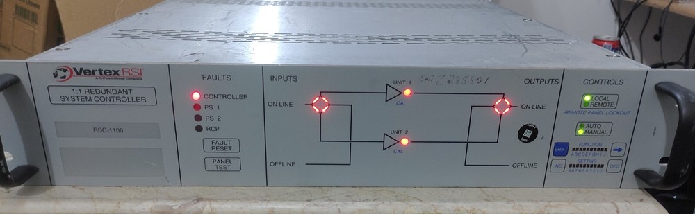 VertexRSI  RSC1100 1:1 REDUNDANT SYSTEM CONTROLLER