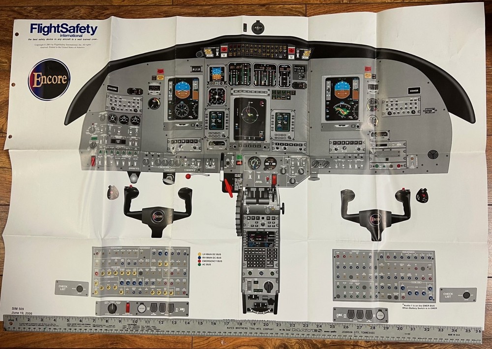 Wall Poster - Cessna Citation 560 Encore  3 ft x 2 ft