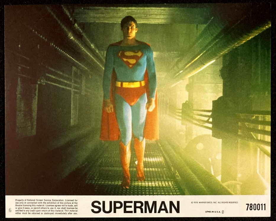 SUPERMAN Original Movie Lobby Card 1978 Christopher Reeve DC Comics