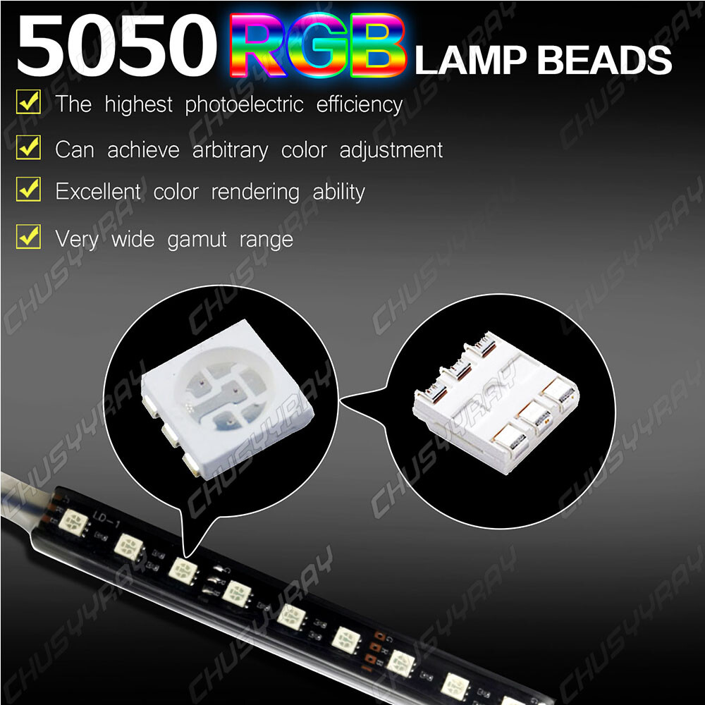 Car Accessories LED Strip Light Remote Control Interior Light Multicolor Light #