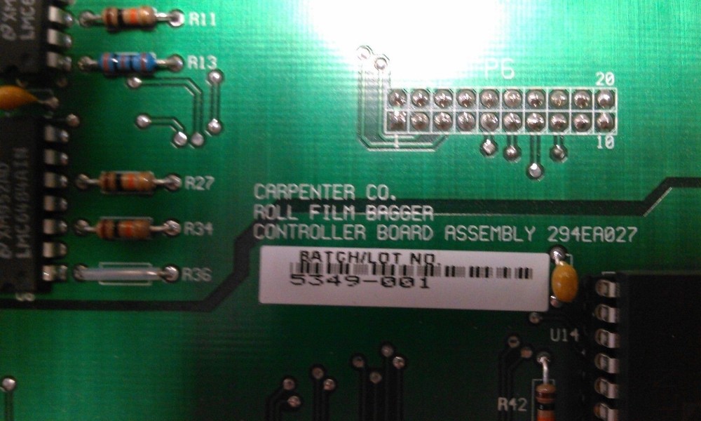 CARPENTER CO. 294EA027 ROLL FILM BAGGER CONTROLLER BOARD