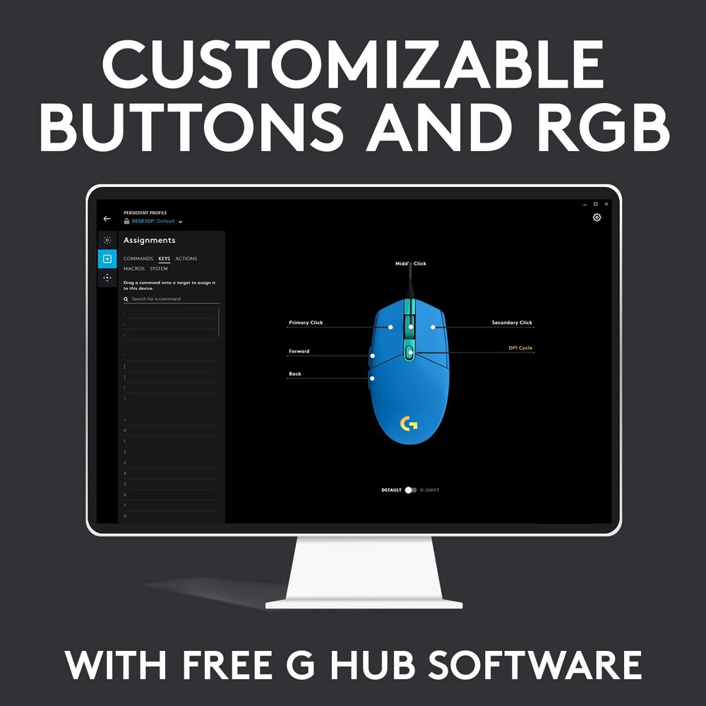 Logitech G203 Wired Gaming Mouse