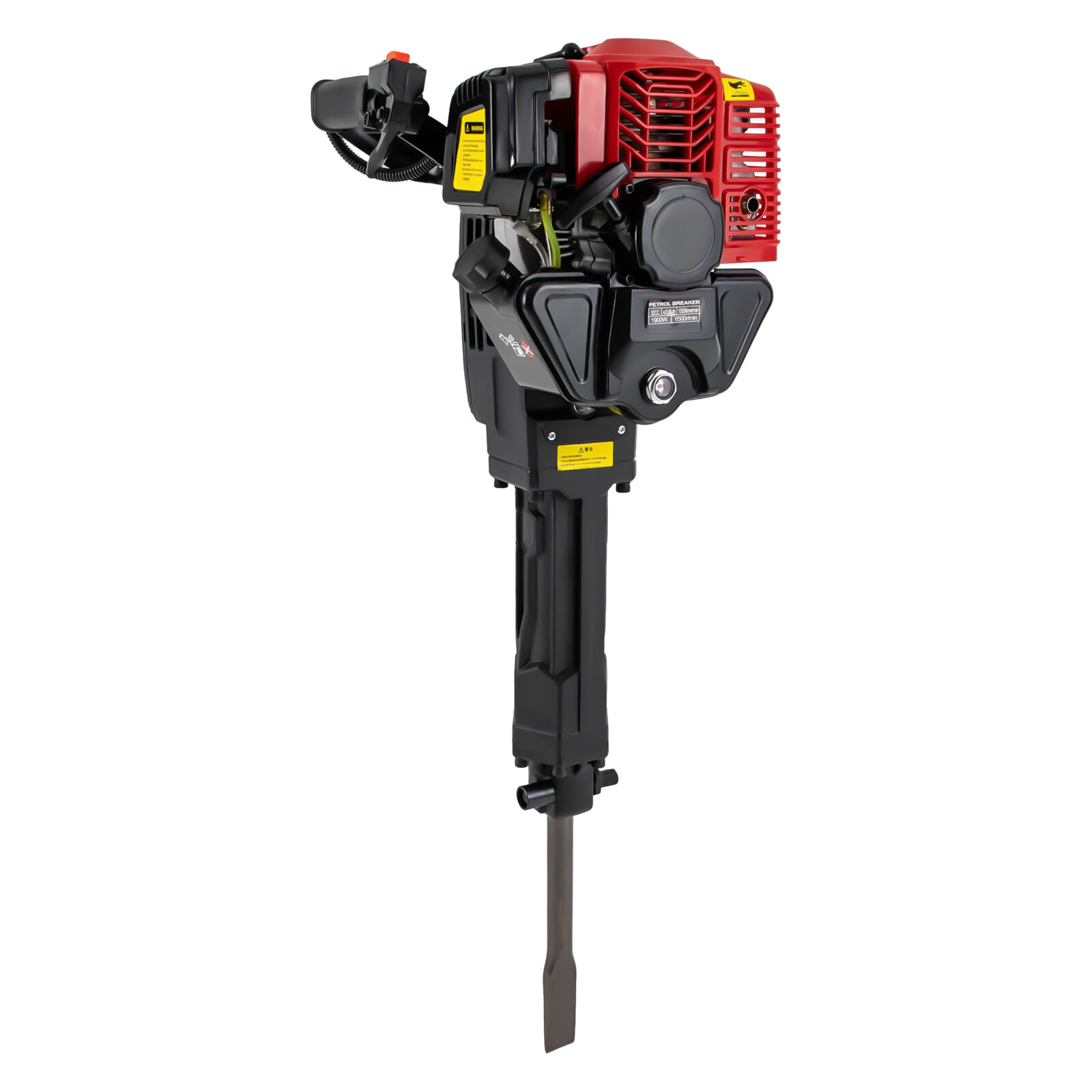 52cc Gas Gasoline Demolition Jack Hammer Concrete Breaker Punch Drill Jackhammer