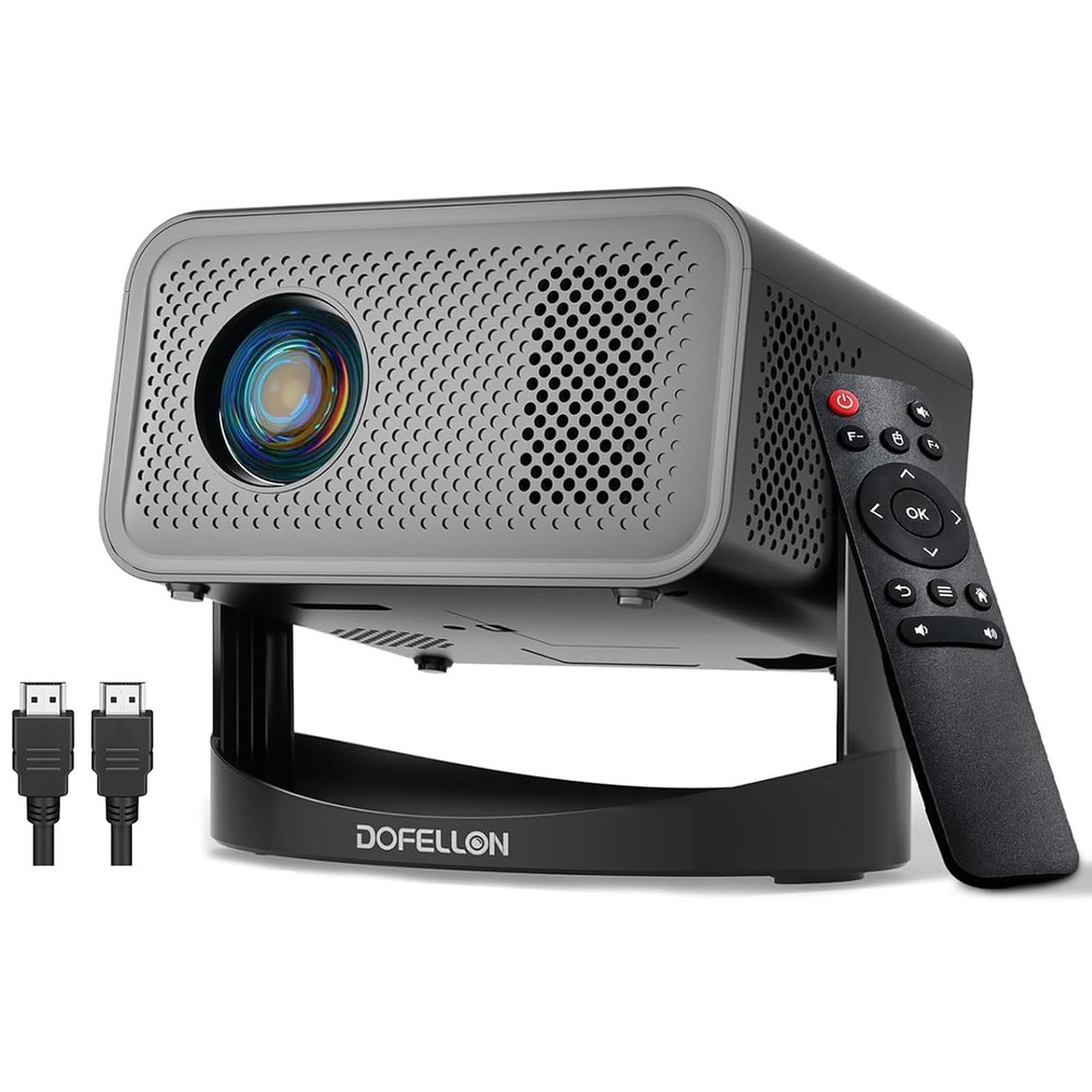 [Built-in Apps & 2026 Upgraded] Mini Projector with Wifi and Bluetooth Portab...