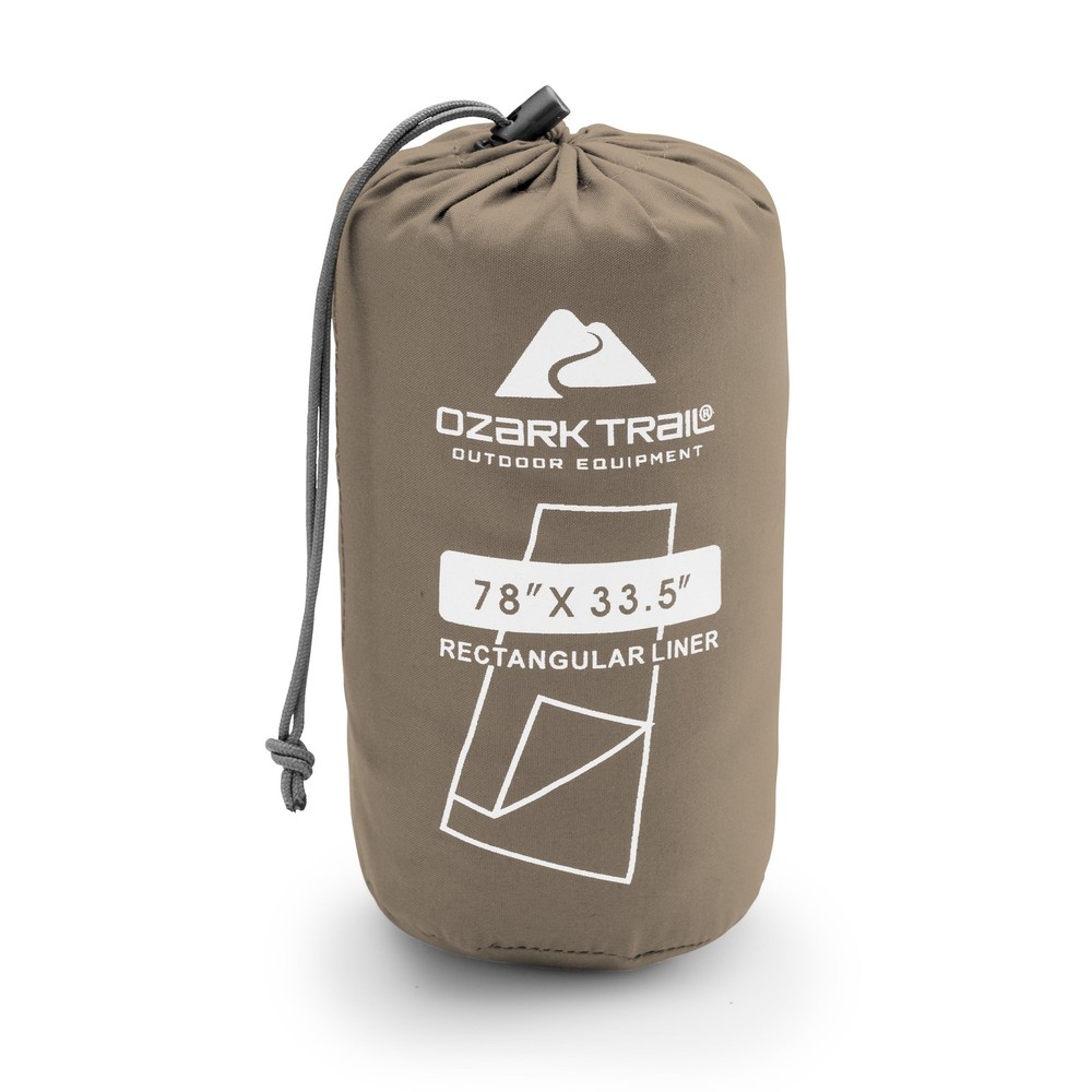 Breathable Polyester Camping Sleeping Bag Liner Sheet Beige