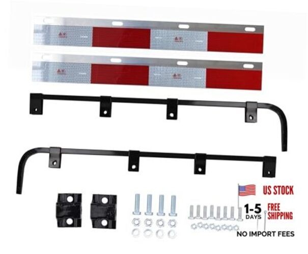 E-Coating Black Mud Flap Hanger Bracket with Hardware Sold by Pair