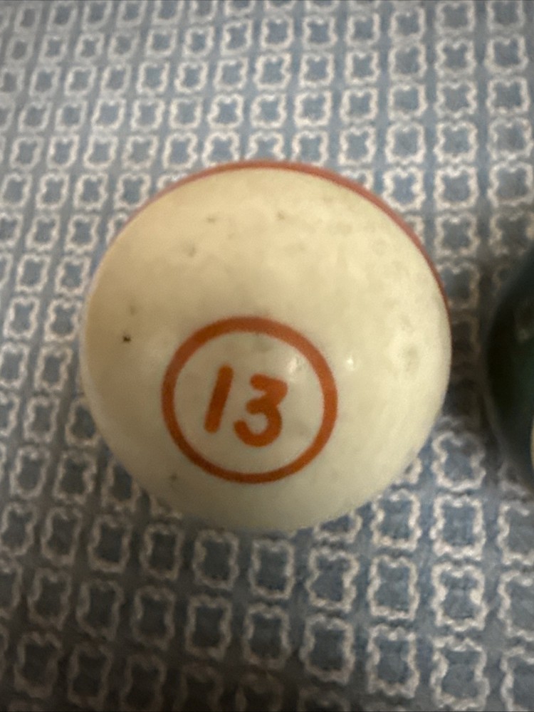 Vintage Billiards 2.1” Pool Balls Single Ring