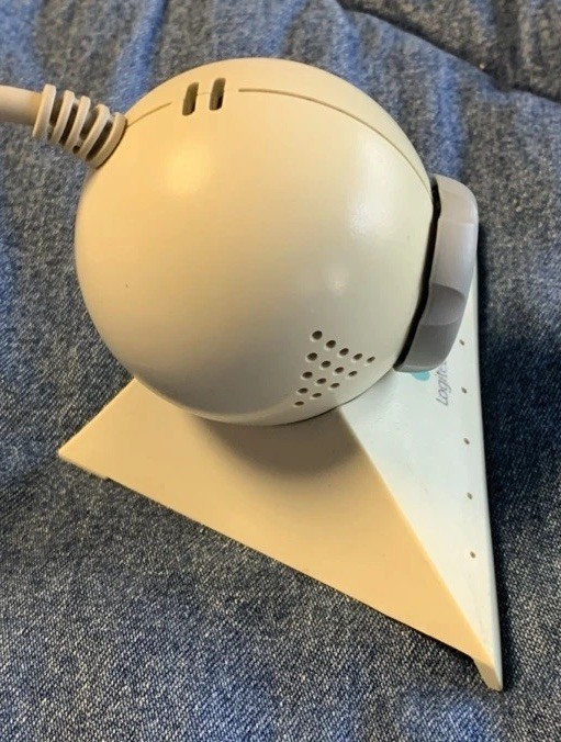 Vintage Logitech Quickcam USB Webcam 2000s Computer Wired w/Camera Base - Tested