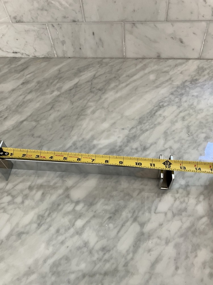10 pc 12" Slatwall Hangrail Bracket Holding 1-3/4" x 1/2" Rectangular