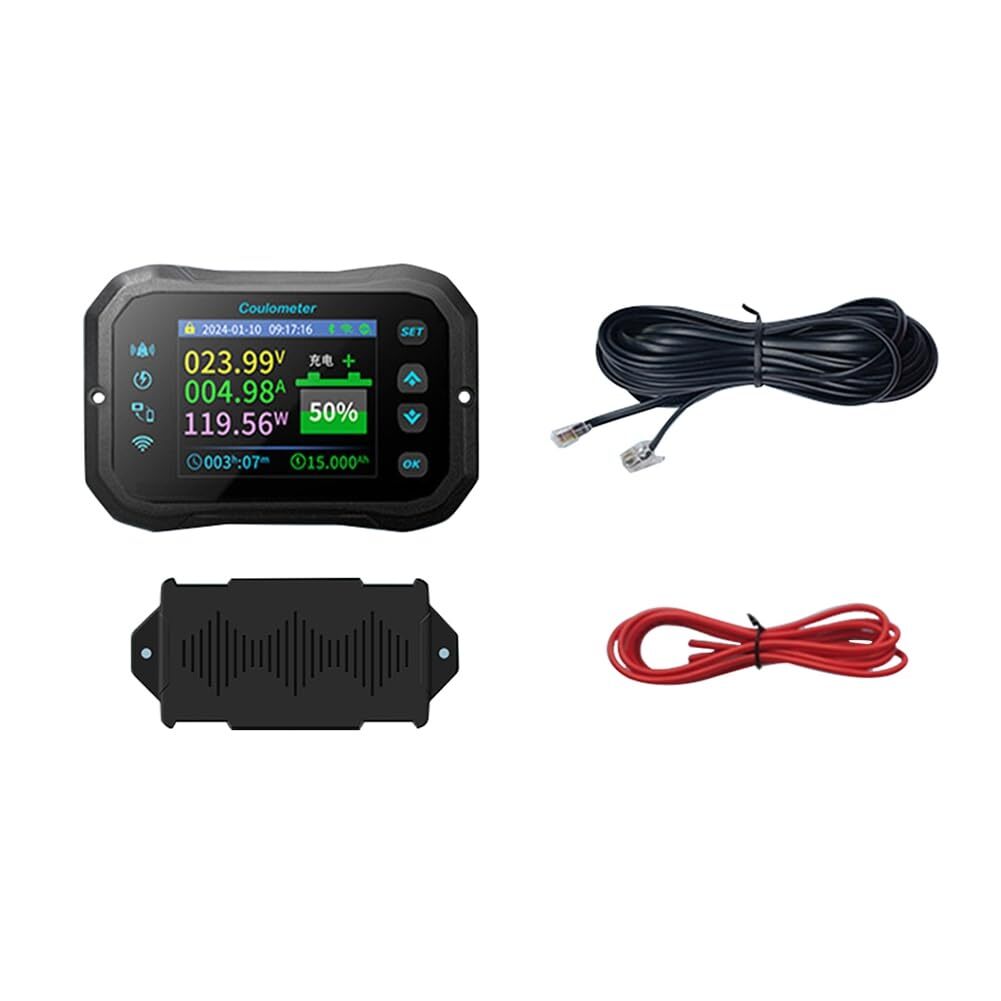 WiFi Battery Monitor Wireless 400A Battery Capacity Indicator Battery Coulometer