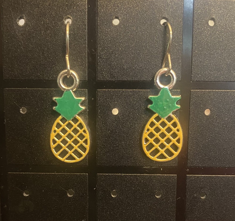 Handmade Earrings Pineapple Drop/Dangle Charm