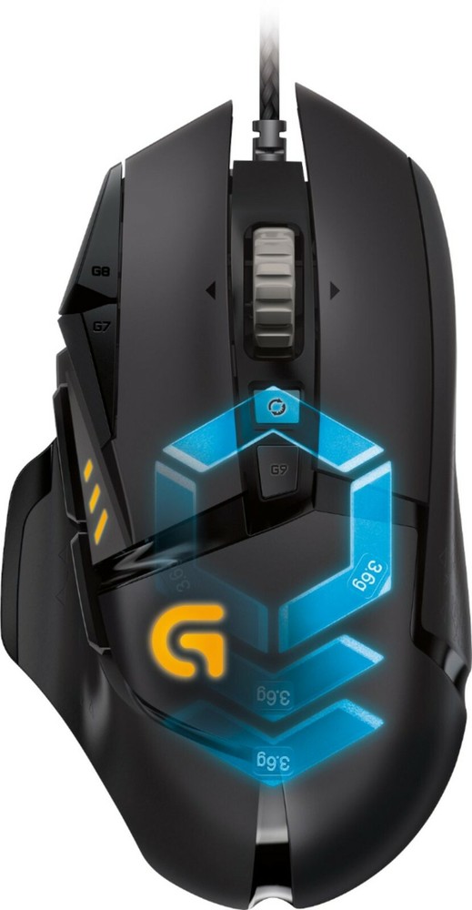 Logitech G502 Proteus Spectrum Wired Tunable Gaming Mouse - Black
