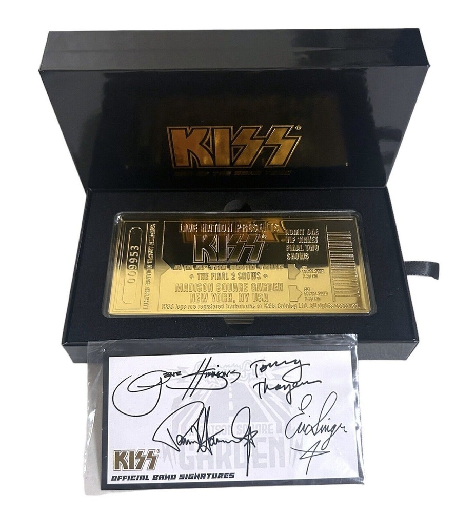 KISS Final Shows GOLDEN TICKET MSG Limited 24k Plated EOTR [IN HAND, SHIPS NOW!]