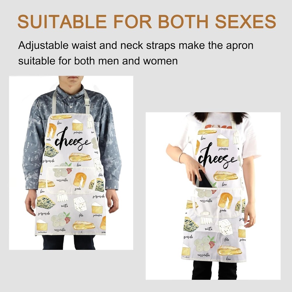 PXTIDY Cheese Lover Gift Baking Themed Apronm