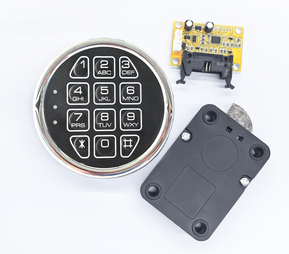 Gun Safe Lock Replacement Chrome Digital Keypad DIY Swingbolt Lock For Safe Box