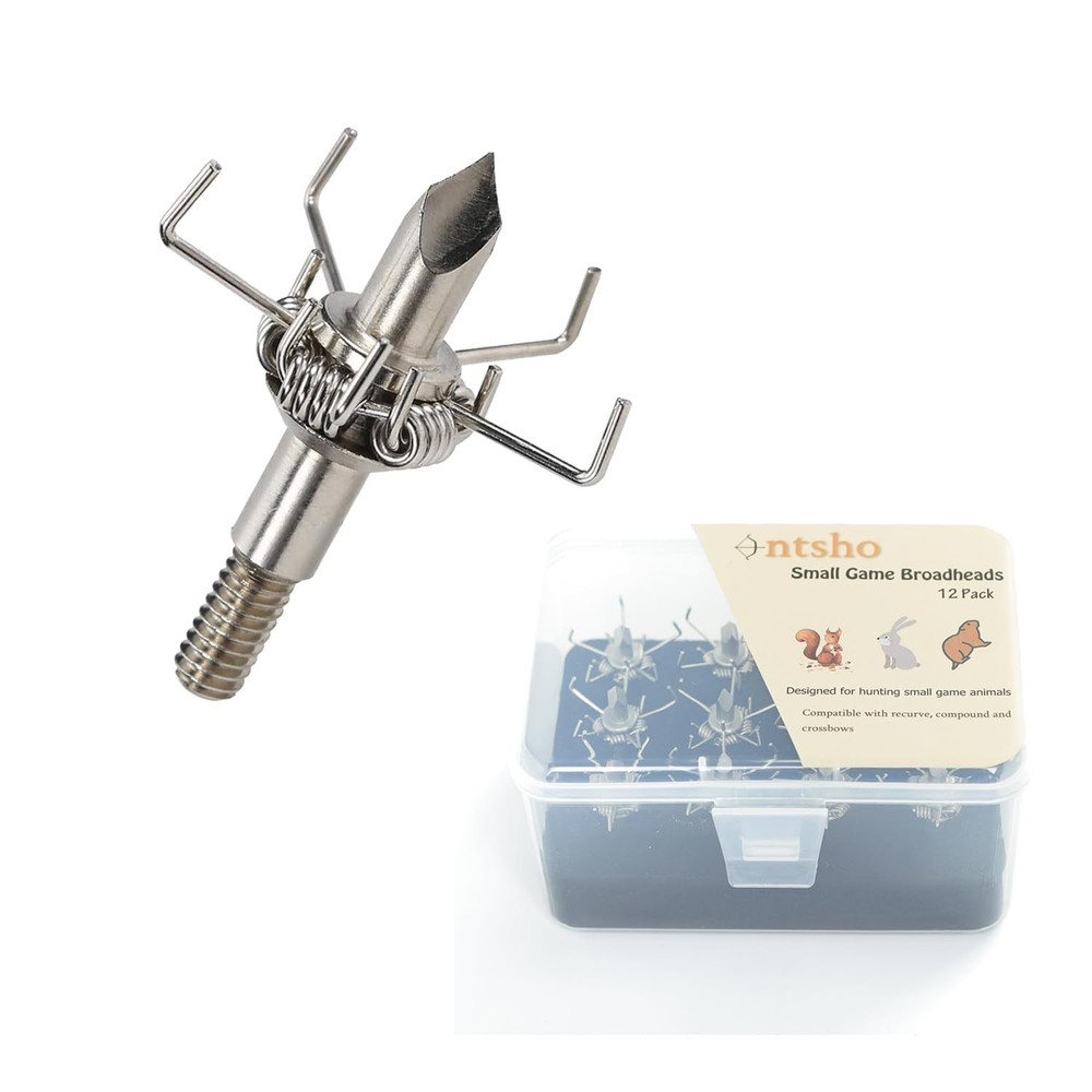 Ontsho 125 Grain Small Game Broadheads Sharp Points Sharp, 125 Grains