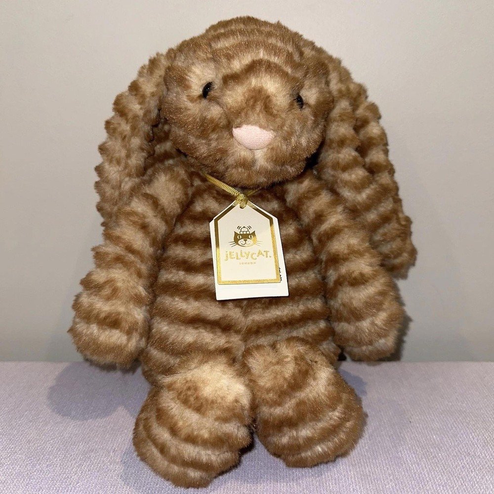 Bashful Luxe Bunny Juniper Cute Bunny Plush with Tiger Skin Pattern