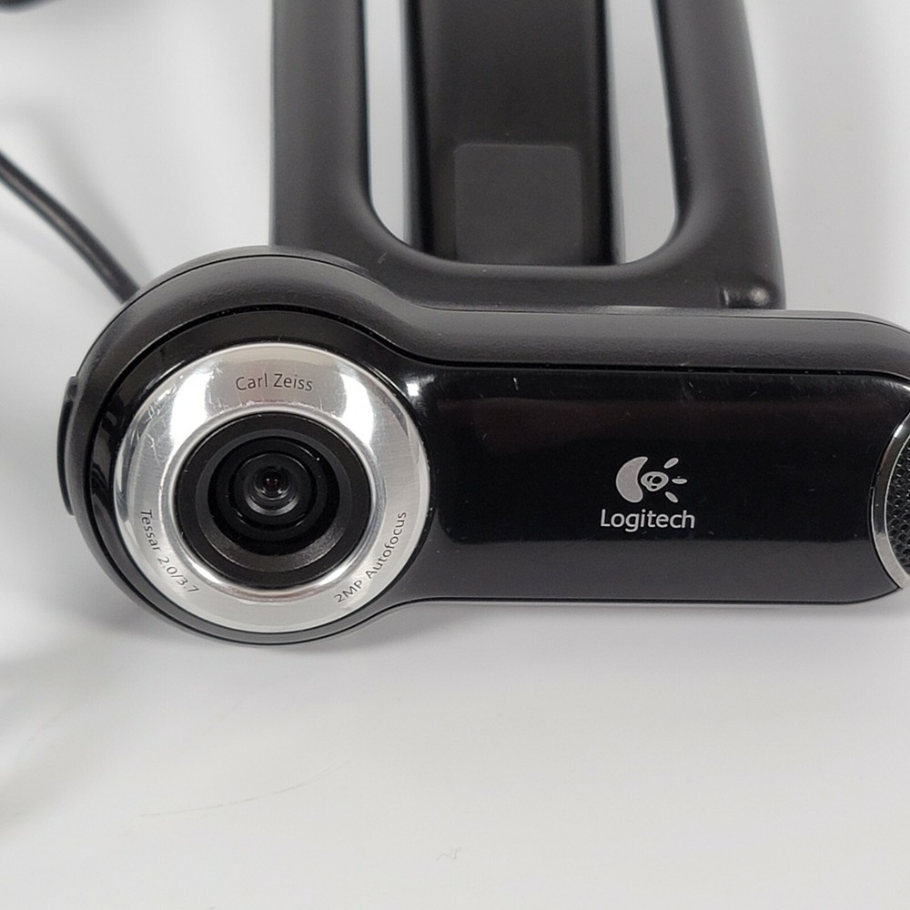 Logitech Pro 2000 V-U0009 Black USB Wired WebCam Skype Zoom - Tested