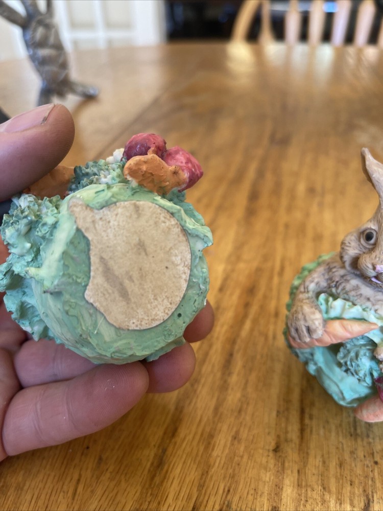 Pair If Easter Rabbit Figures4” Tall 3” Wide
