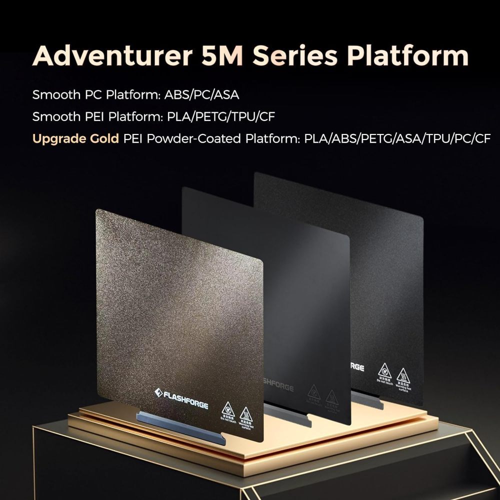 FLASHFORGE Adventurer 5M Part Replacement Platform Plate Tool-Free Model Removal