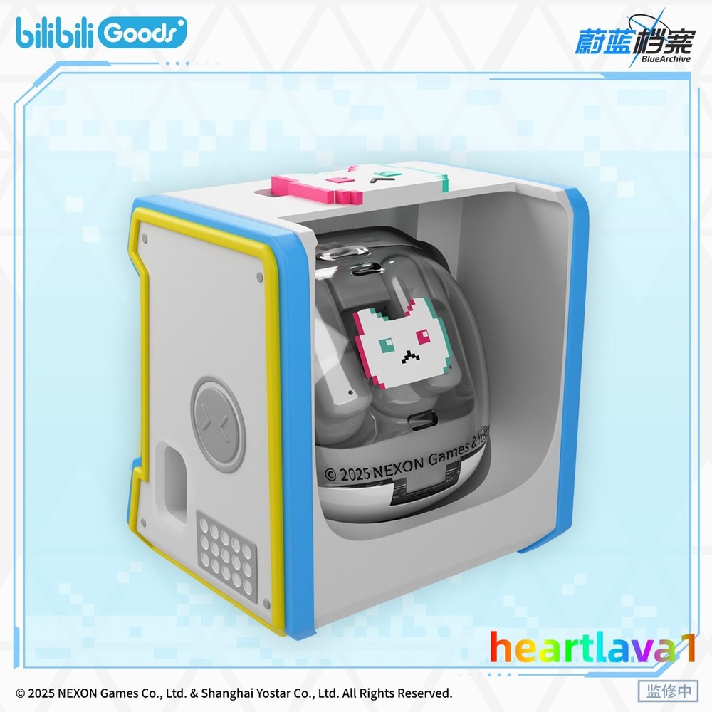 Official Blue Archive CUBE FACE LCD Touch Screen Wireless Bluetooth Earphones