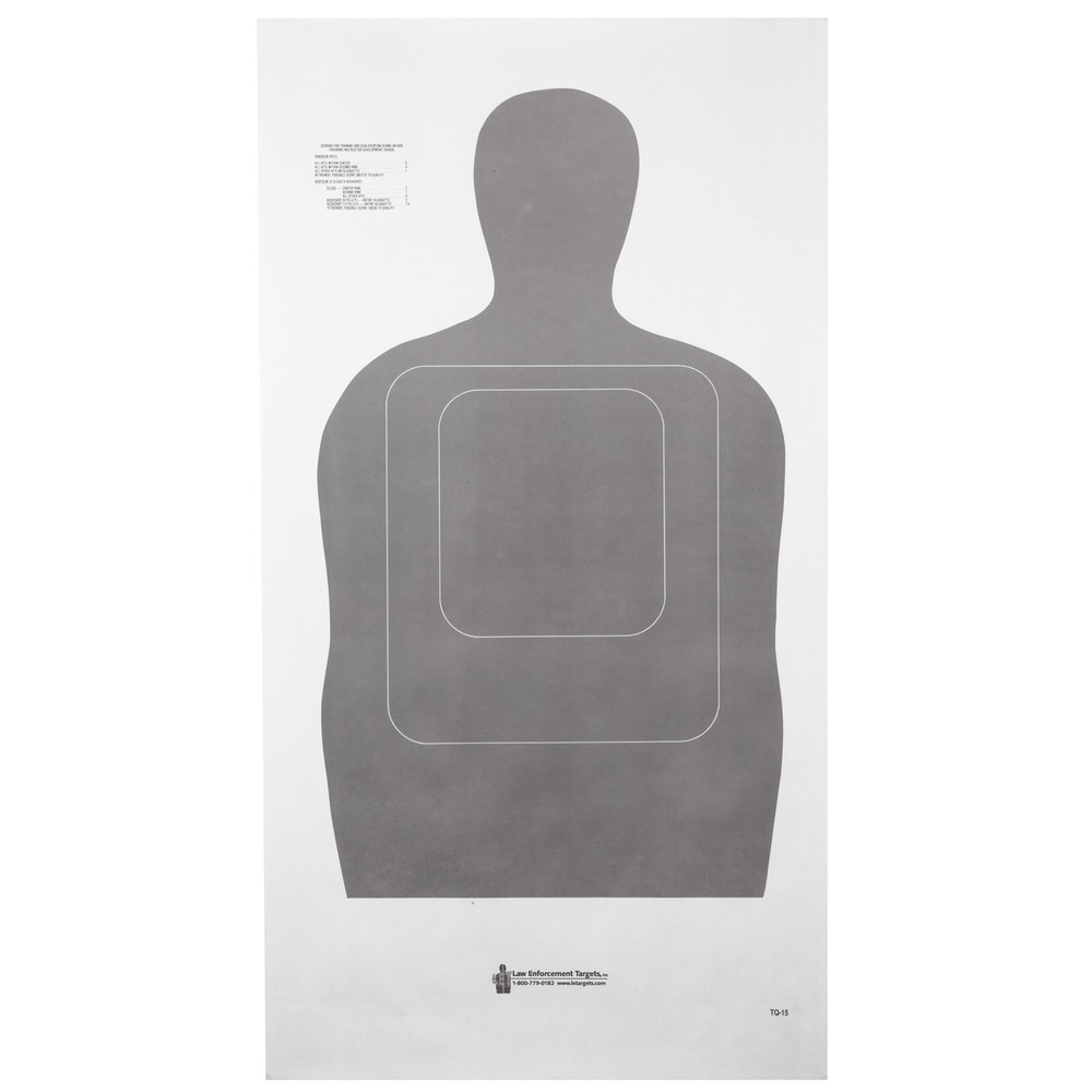 Action Target TQ-15 Qualification Target Gray 23x35 100 Pack