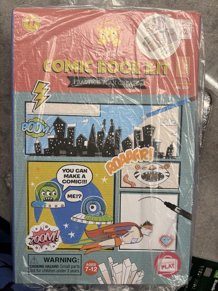 BRAND NEW SEALED Tiger Tribe Comic Book Making Kit Craft Creativity Toy
