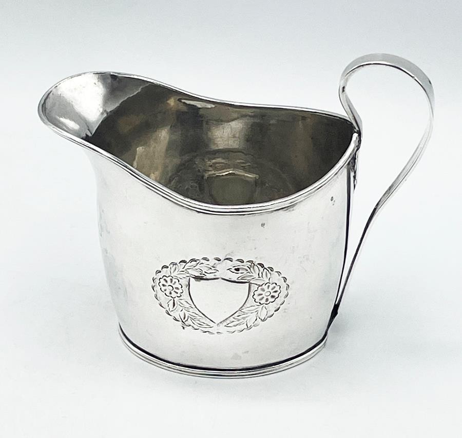 OLD SHEFFIELD PLATE CREAM JUG c1790