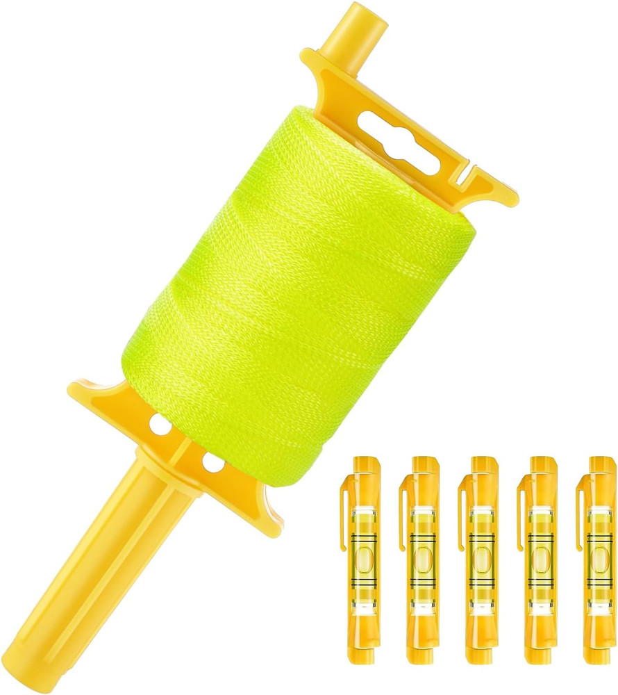 Mason Line String with Handle, #18 500 Feet Braided Nylon Construction String...