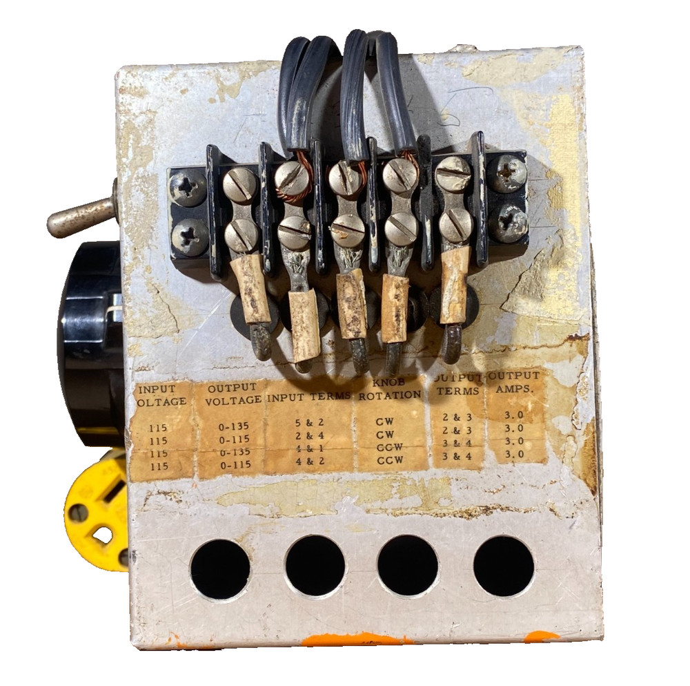 3A Powerstat Variable Autotransformer - Superior Electric Company