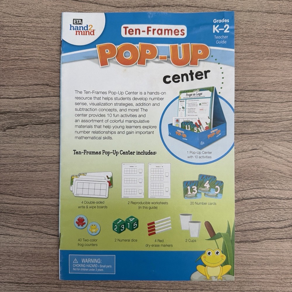 hand2mind Ten-Frames Pop-Up Learning Activity Center 10 Activities No Prep K-2