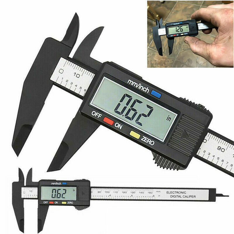 6" Micrometer Digital Measuring Tool Caliper Vernier Gauge Metric 150mm 6-inch