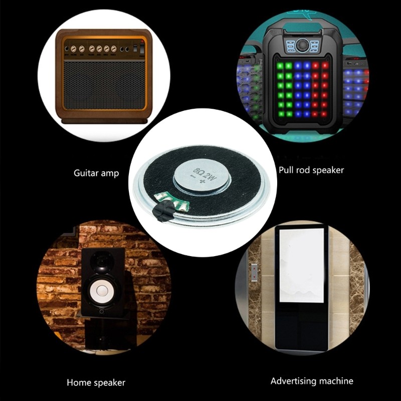 40mm Full Frequency Speakers 8Ohm 2W Highly Power for Auditory Project