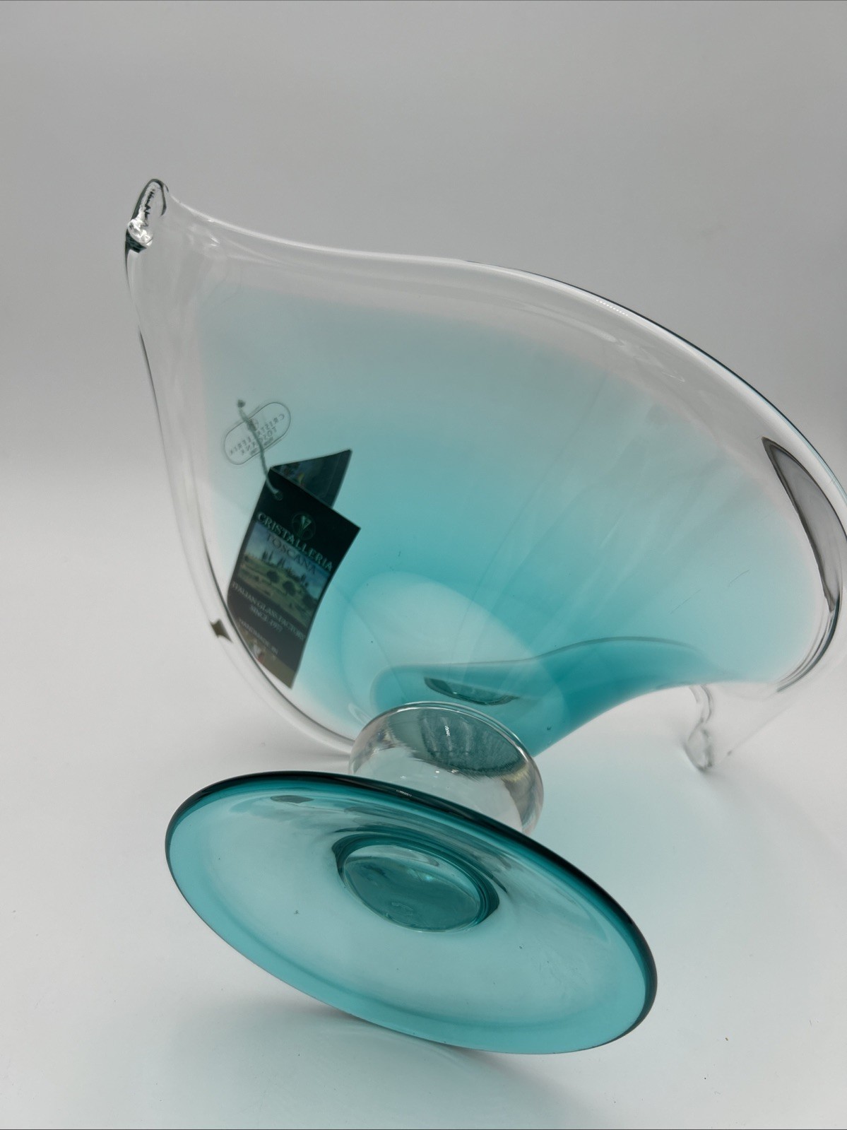 Cristalleria Toscana Blue Crystal Hand Made & Crafted in Italy