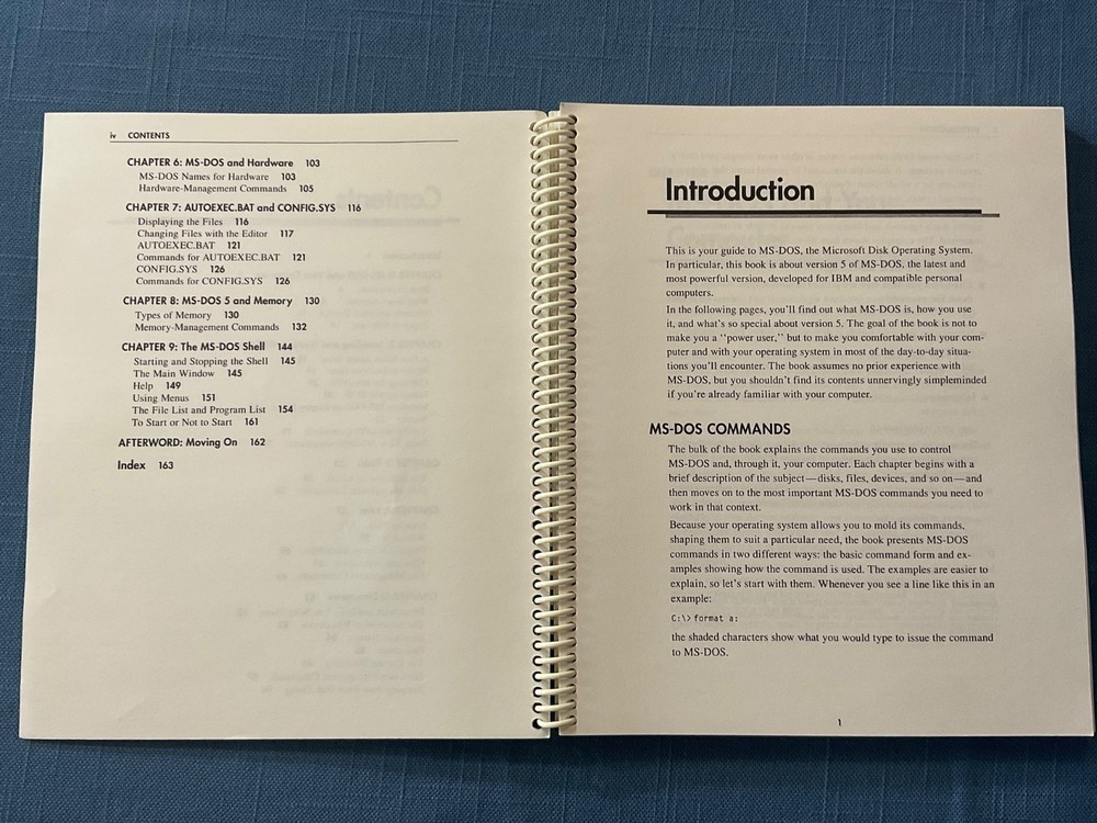 Microsoft The Concise Guide to MS-DOS Operating System Version 5.0 +Floppy Disks