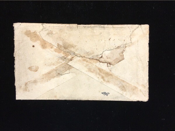 VA CHARLOTTESVILLE 1864 CONFEDERATE TURNED COVER CSA #12F RARE ON COVER