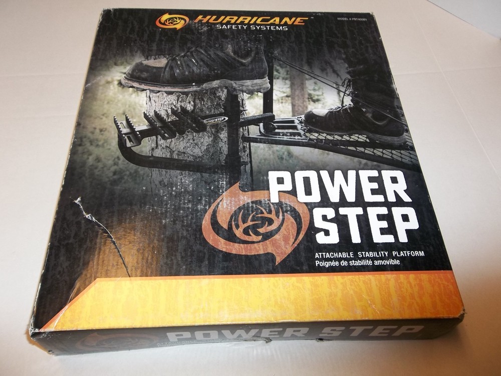 Hurricane Power Step Stability Hunting Platform - Tree Stand Step - Black