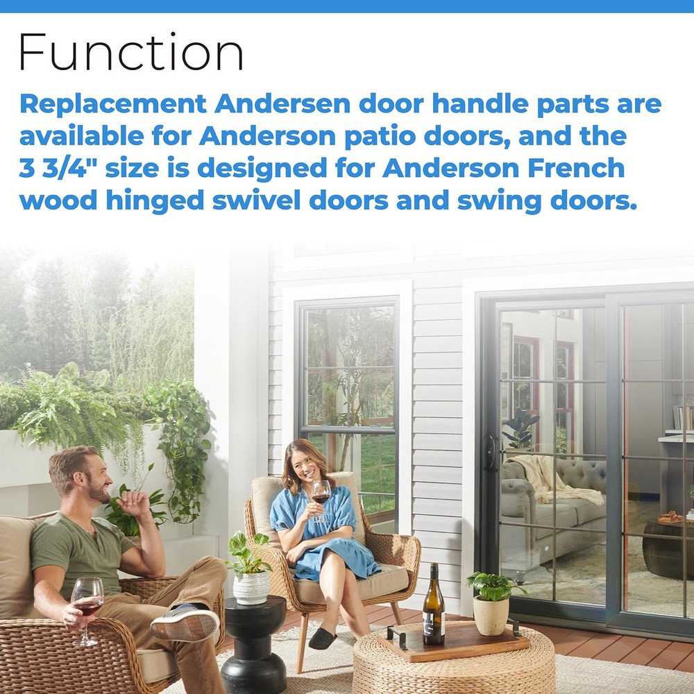 Replacement Andersen Door Handle Parts 3-3/4 Long Compatible with Andersen...