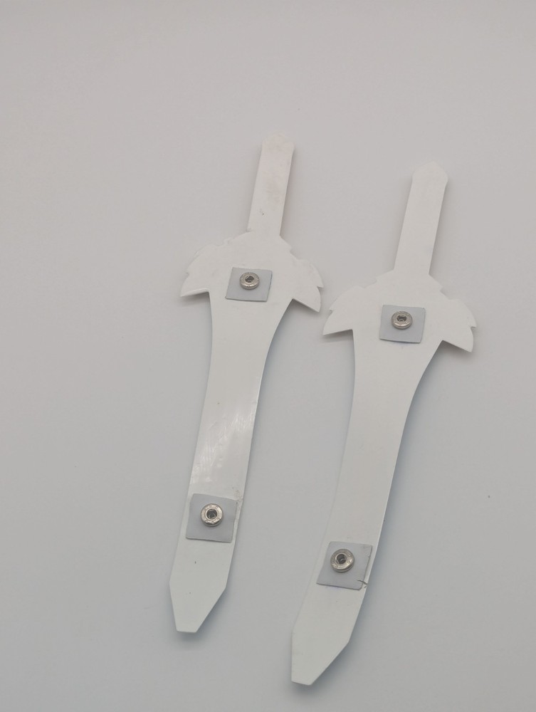2pc Blue Sword attachments for Anthony Wang Sneaker Shoes