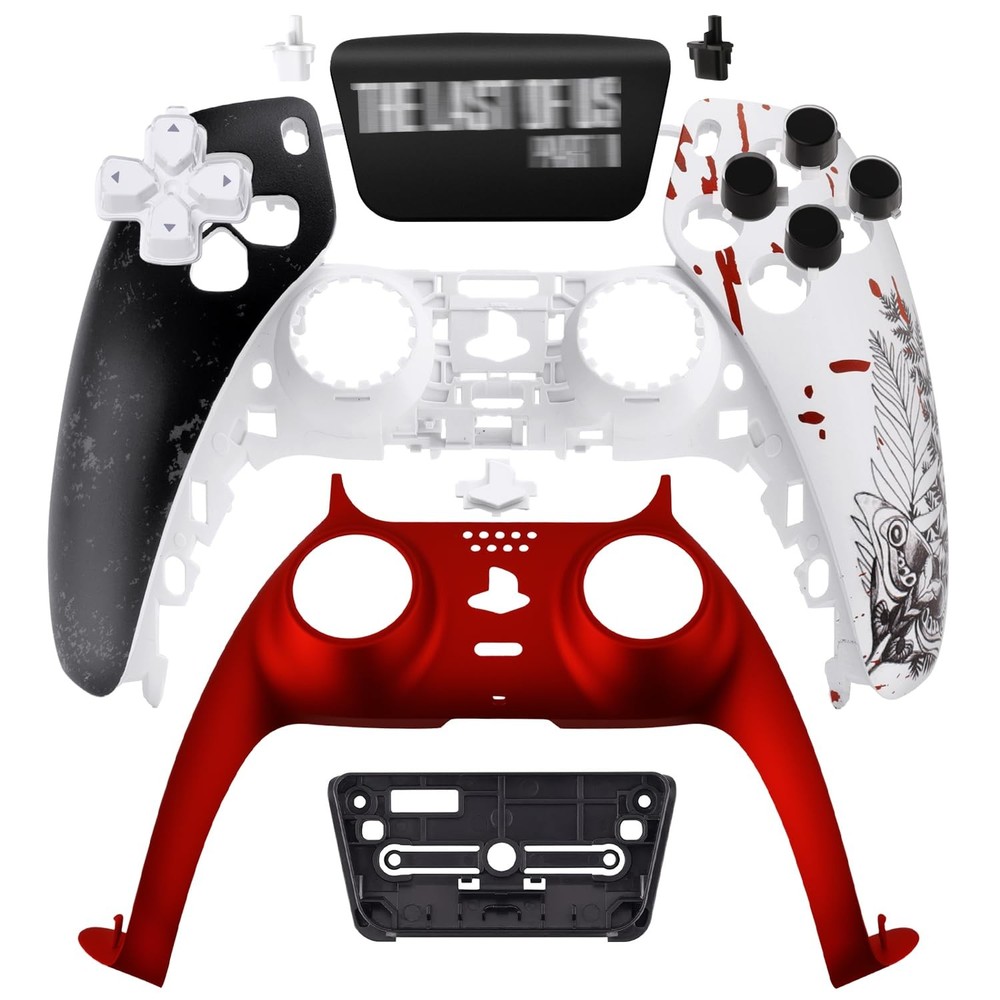 Replacement Front Shell Kit for PS5 Controller, Custom TLOU2 Multi-color