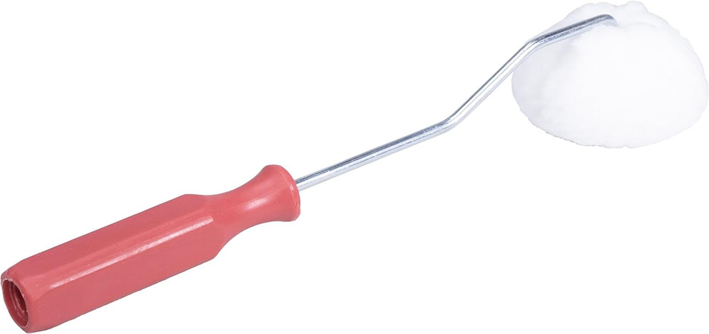 Corner Roller, 3 Inch Roller, 12 Inch Handle, Corner Joint Compound and Drywall