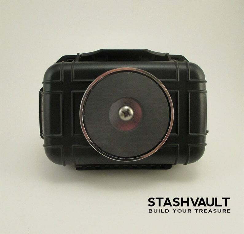 Secret Under Car Compartment - Compact Magnetic Stash Box 82lbs Force