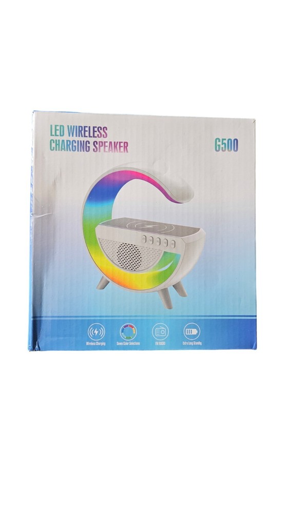 NWT G500 Led Wireless Charging Speaker, Multi-color, Multifunctional