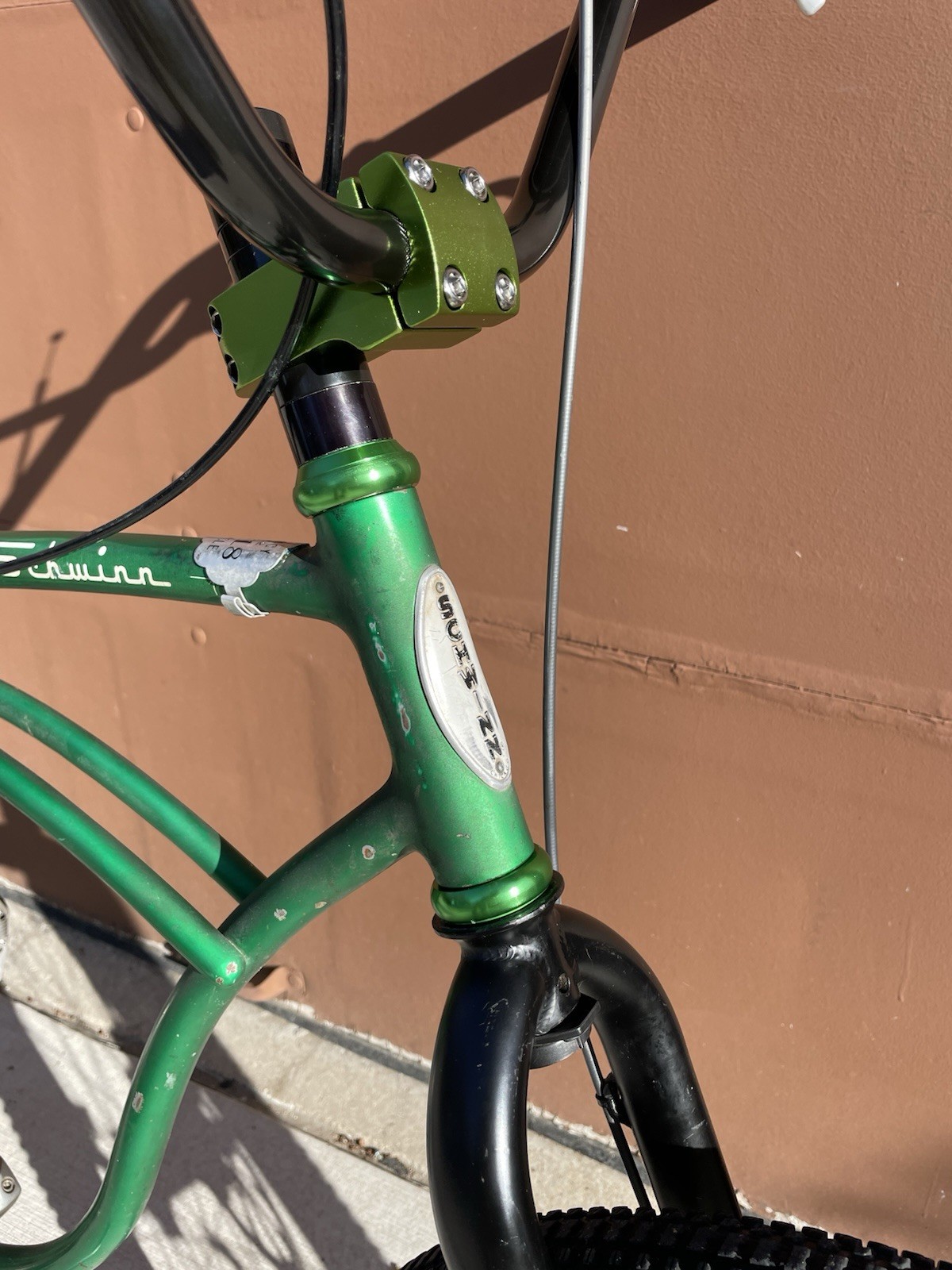 Vintage Schwinn Conversion Headset Use A 1 1/8” Fork With 1” Head tube BMX GREEN